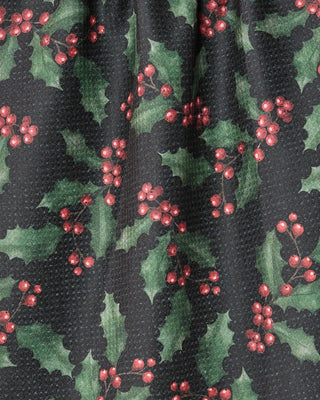 Holly Night Tea Towel