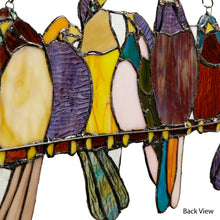 Load image into Gallery viewer, Marisol Birds Stained Glass Panel
