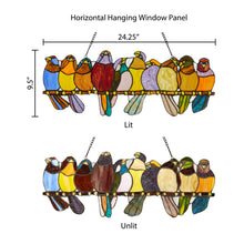 Load image into Gallery viewer, Marisol Birds Stained Glass Panel
