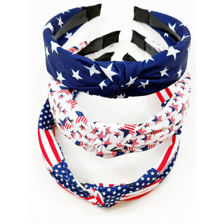 Patriotic Twisted Headband - Olita Gifts & Goods