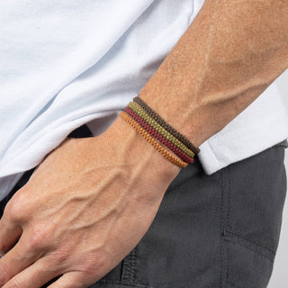 Men's Thin Macrame Surfer Bracelet | Adjustable & Waterproof: Navy Blue - Olita Gifts & Goods