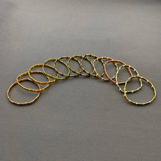 5mm Glass & Hematite Beaded Elastic TILA Bracelets - BJ: H - Olita Gifts & Goods