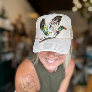 Backwoods Bougie Mallard Trucker Hats - Olita Gifts & Goods
