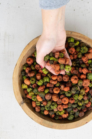 Orange + Green Putka Pods in Bag - Olita Gifts & Goods