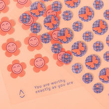 Load image into Gallery viewer, Good Vibes, Butterfly &amp; Flowers Hydrocolloid Pimple Patches
