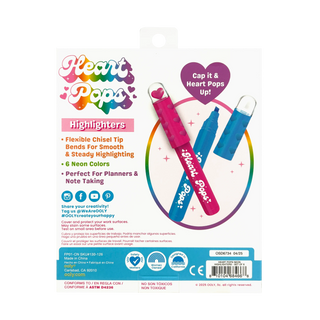 Heart Pops: Neon Highlighters