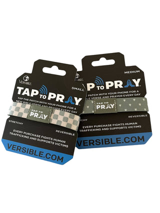 Tap To Pray® Wristband – Cottage & Tile: Medium - Olita Gifts & Goods