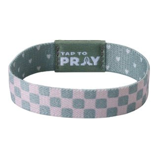 Tap To Pray® Wristband – Cottage & Tile: Medium - Olita Gifts & Goods