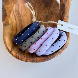 Polka Dot Seamless Hair Tie Set - Olita Gifts & Goods
