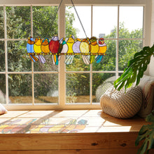 Load image into Gallery viewer, Marisol Birds Stained Glass Panel
