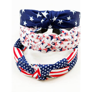 Patriotic Twisted Headband - Olita Gifts & Goods