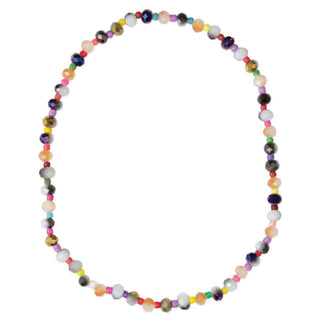 Shimmering Sea Multicolor Bead Stretch Anklet - Olita Gifts & Goods