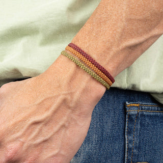 Men's Thin Macrame Surfer Bracelet | Adjustable & Waterproof: Navy Blue - Olita Gifts & Goods