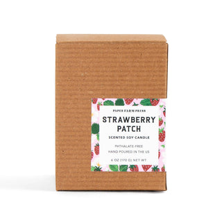 Strawberry Patch Scented Soy Hand - Poured Candle - Olita Gifts & Goods