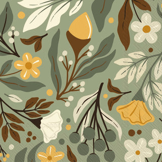 Autumn Acorn Cocktail Napkins - Olita Gifts & Goods