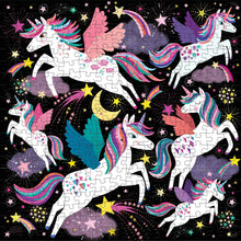Load image into Gallery viewer, Unicorns Illuminated 300 Piece Glow in the Dark Puzzle

