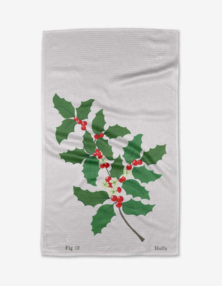 December Holly Tea Towel - Olita Gifts & Goods