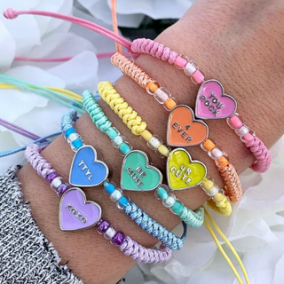 Conversation Heart Bracelets