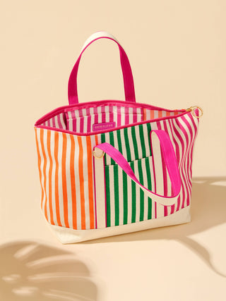 Port Striped Tote - Olita Gifts & Goods