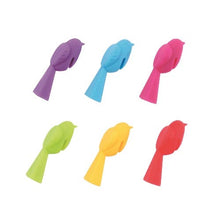 Load image into Gallery viewer, Chickadee™ Set of 6 Silicone Bird Wine Charms
