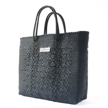 Load image into Gallery viewer, All Black Large Woven Crossbody Bag
