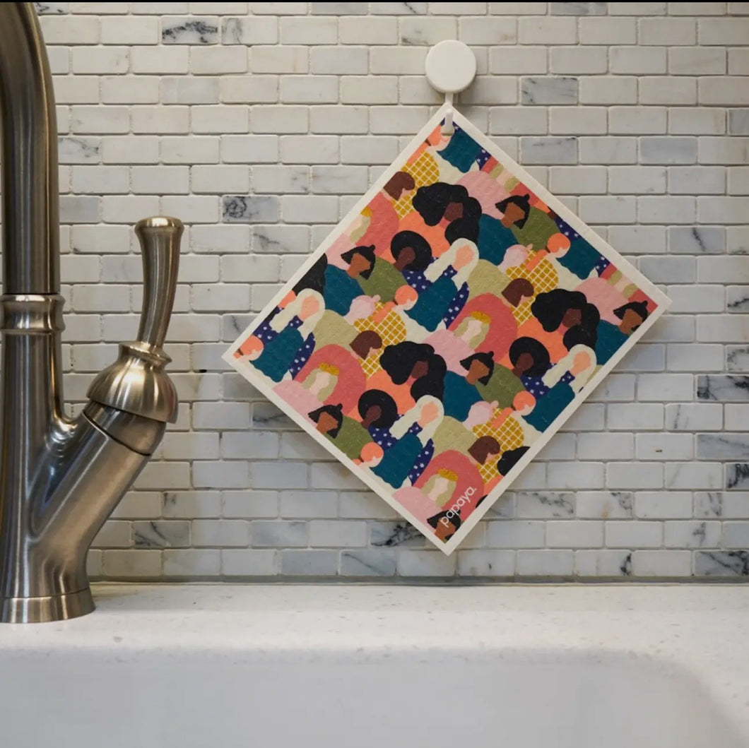 Papaya Reusable Paper Towel Sets + Hook