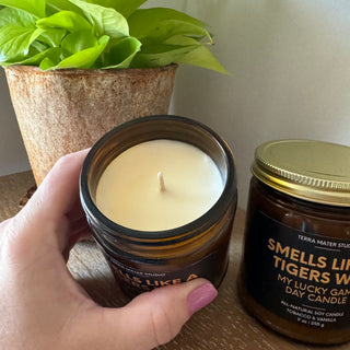Tigers Lucky Game Day Candle