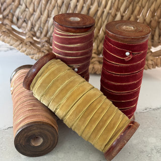 Velvet Ribbon on Wood Spool