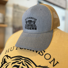 Load image into Gallery viewer, Gray + Mustard Tigers Hat

