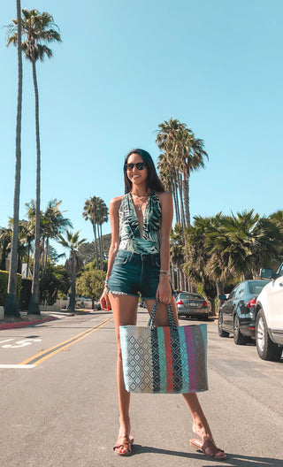 Maya Woven Super Tote