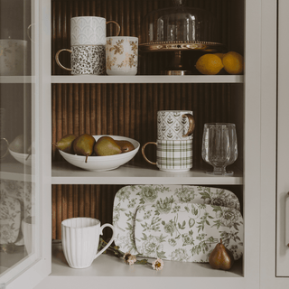 Green Delft Stacking Melamine Tray - set of 2 - Olita Gifts & Goods