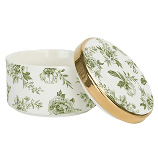 Green Delft Trinket Dish with Lid - Olita Gifts & Goods
