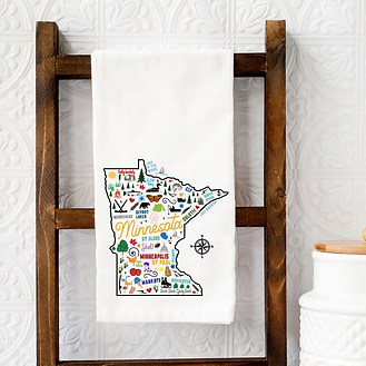 Minnesota Icons Tea Towel