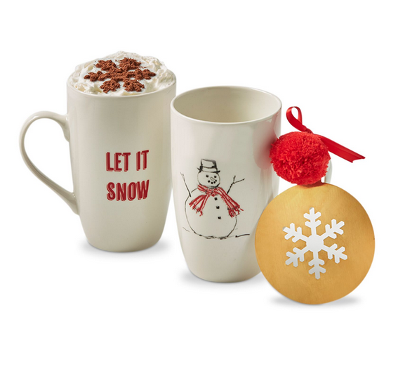 Let It Snow Mug + Stencil