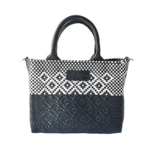 Load image into Gallery viewer, Small Woven Crossbody - Black Leather
