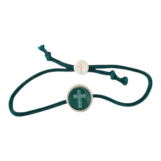 Tap To Pray® Survivor Series Bracelet: Mocha + Cross - Olita Gifts & Goods
