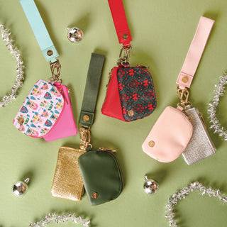 Dynamic Duo Pouch Luxe Wristlet-Evergreen Gold - Olita Gifts & Goods