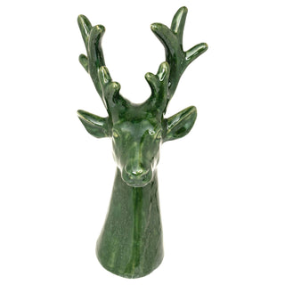 Green Deer Statuette