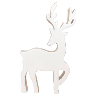 White Mango Wood Deer - Olita Gifts & Goods