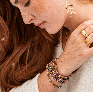 Jewel Tone Beaded Bracelet Set - Olita Gifts & Goods