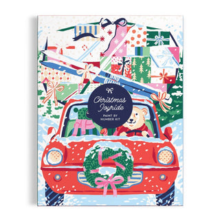 Christmas Joyride 9 x 12" Paint by Number Kit - Olita Gifts & Goods