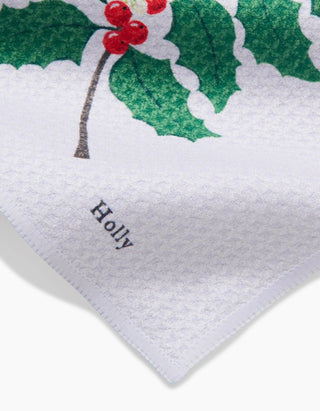 December Holly Dishcloth Set
