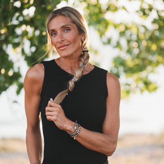 "Ember" Tortoise Shell Ring Charm with gold, browns and neutrals.: Small - Olita Gifts & Goods