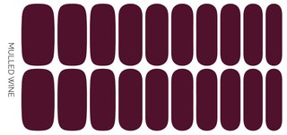 Mulled Wine | Deep Burgundy Red Pearl Finish Nail Wraps - Olita Gifts & Goods