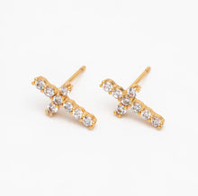 Load image into Gallery viewer, Faith Studs 18K
