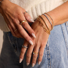 Load image into Gallery viewer, Gold Herringbone Bracelet
