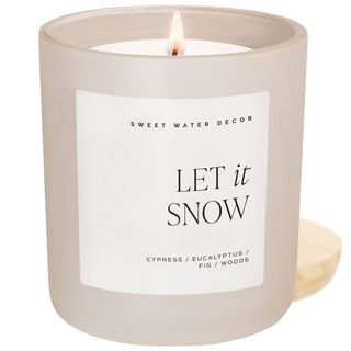 Let It Snow Soy Candle - Olita Gifts & Goods