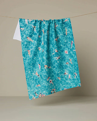 Swimming Crowd Tea Towel - Olita Gifts & Goods