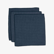 Load image into Gallery viewer, Midnight Blue Waffle Washcloth Set
