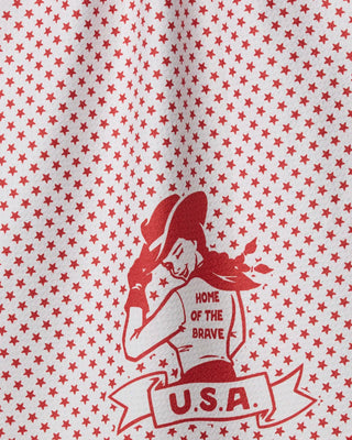Star Cowgirl Tea Towel: Red - Olita Gifts & Goods